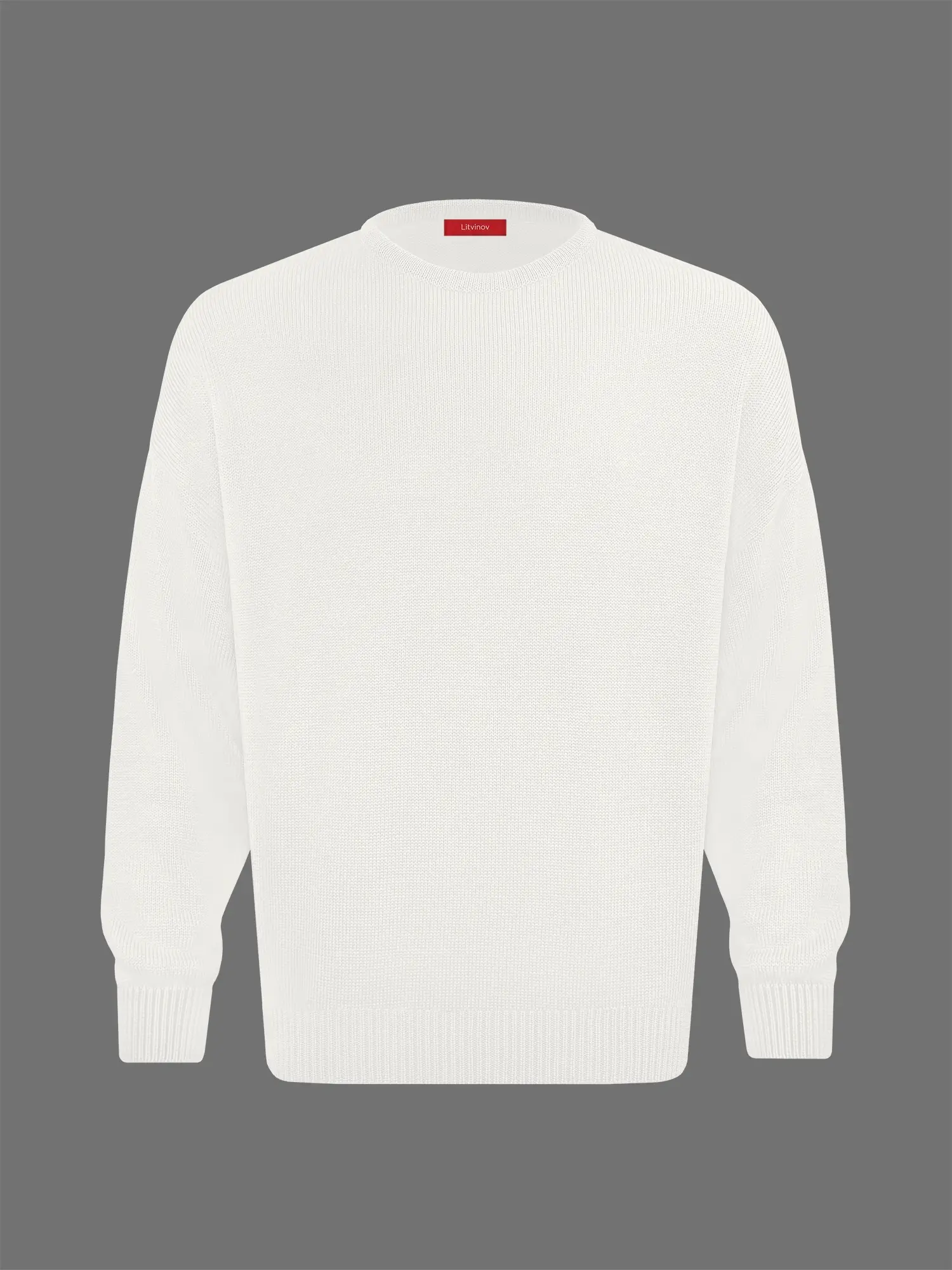 Джемпер оверсайз из экохлопка