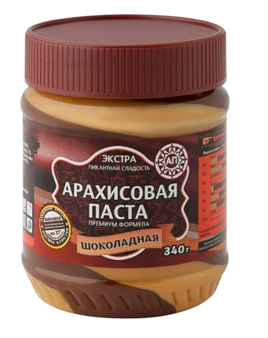 Шоколадная паста АЗБУКА ПРОДУКТОВ ЭКСТРА арахисовая 340г