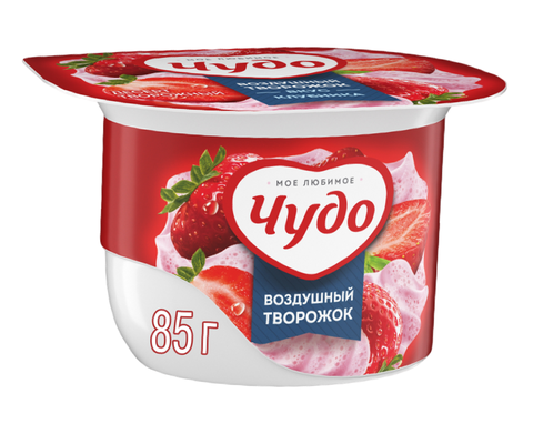 Воздушный творожок Чудо Ягодное Мороженое 5,8% 85гр