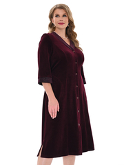 4067 Халат на пуговицах