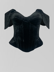 Корсет Agdali Brand однотонный бархатный