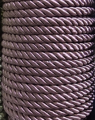 Шнур витой мебельный, ш. 6 мм, т.сиреневый