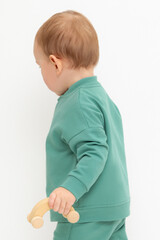 жакет  для мальчика  КР 302411/малахитово-зеленый к558