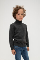 джемпер  для мальчика  КВ 30148/ш/серый