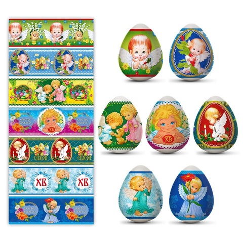 Пасхальная термоусадочная плёнка «Ангелочки», на 7 яиц