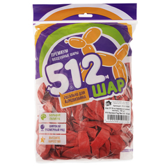 К512 10''/25 см, Пастель, Королевский красный (S29), 100 шт.