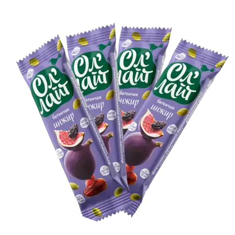 Фруктово-ореховый батончик инжир 'Ол'лайт', 120г 🔸 4 шт х 30г