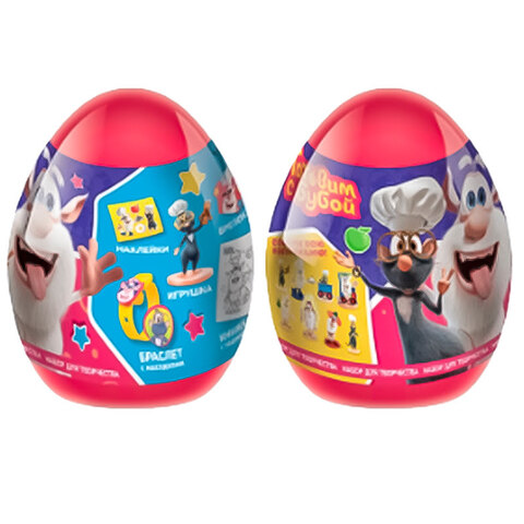 ГОТОВИМ С БУБОЙ HAPPY MAGIC Набор в пластиковом яйце XXL 1кор*8бл*1шт