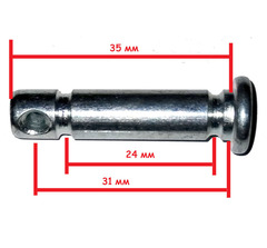 Болт срезной d8*35 без шплинта снегоуборщика Champion ST662E, ST662BS (2 шт) в интернет-магазине ЯрТехника