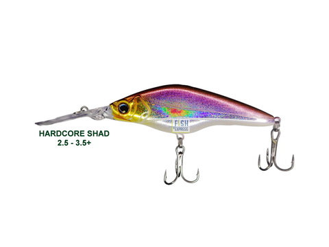 Воблер HARDCORE SHAD 75sp 10гр. 2.5 - 3.5m+ #01 (реплика)