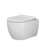 Ceramica Nova Play CN3001 Подвесной унитаз c ультра тонким сидением с функцией плавного закрытия, цвет: белый