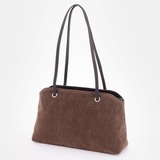 Сумка Саломея 620 эко-замша шоколад