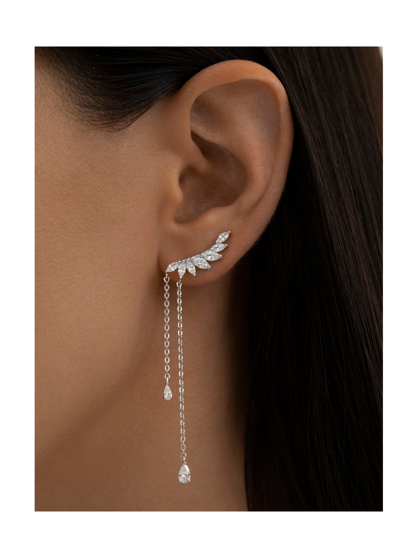 Серьги-клаймберы Ангельские крылья