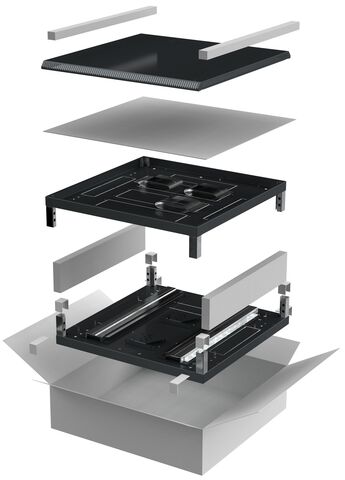 ITK LINEA N Компл. осн. и крыша 800х800мм шкафа 18-27U чер.