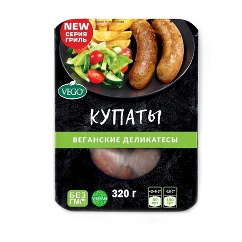 Колбаски Купаты вегетарианские, 320 г, VEGO