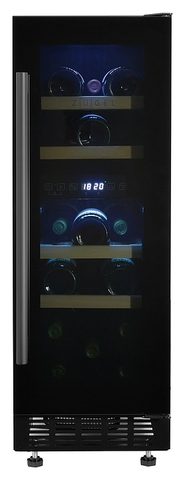 Винный шкаф Zugel ZCWI170DB черный