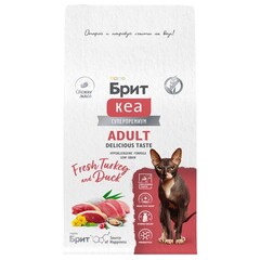 Сухой корм для взрослых кошек Брит BRIT CARE ADULT DELICIOUS TASTE с индейкой и уткой 0,4кг