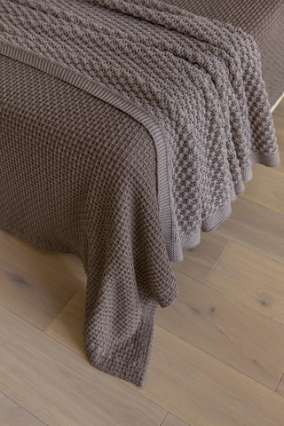 Покрывало 150x220 Luxberry Boucle коричневое