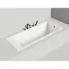 Salini CASCATA 180x80 104213M Ванна встраиваемая S-Sense, матовый