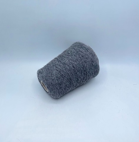 Бобинная пряжа (пр.Италия), art-Aran 2/9,3 465м/100гр, 100% Шерсть, цвет-Серый меланж. арт-34454