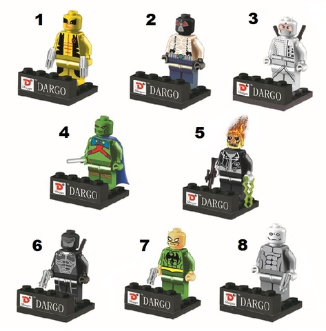 Minifigures Super Heroes Blocks Building Series 19