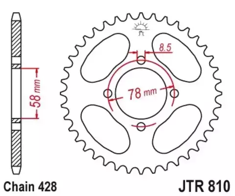 Звезда ведомая JTR810 41