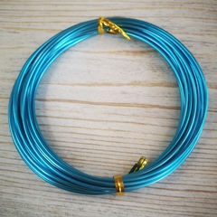 Проволока для рукоделия Бирюзовая 2 мм. (5 метров)