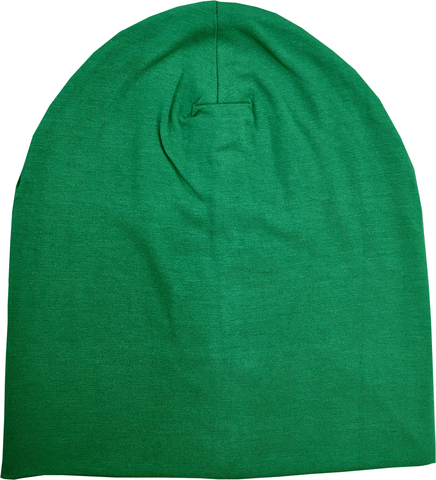 Женская летняя шапочка однотонная вискоза (ярко-зелёная)
