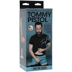 Телесный фаллоимитатор Tommy Pistol со съемной присоской - 19,7 см. - 