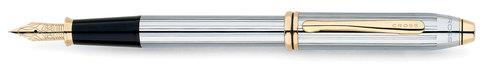 Ручка перьевая Cross Townsend, Chrome GT, M (506-MF)