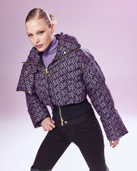 Пуховик укороченный на резинке