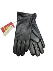 Перчатки. Женские. Материал верха: Кожаные. Подклад: Плюш-флис. В упаковке 5 шт.