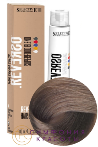 Крем-краска без аммиака Reverso Hair Color 7.2 Блондин бежевый Selective, 100 мл