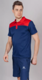 Поло спортивное Nordski Blue/Red мужское