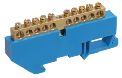 Шина нулевая на DIN-изол. 8х12-12 Navigator 71161