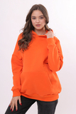 Утепленное худи для беременных и кормящих 14314 оранжевый