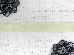 Киперная лента металлизированная, ш. 1,6 см, айвори