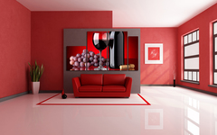 Модульная картина "Бокал вина"