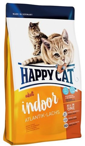 купить Happy Cat Supreme Adult Indoor Atlantik-lachs сухой корм для домашних кошек с атлантическим лососем