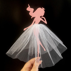 Топпер «Принцесса №3» (розовый, цвет ткани в ассортименте)