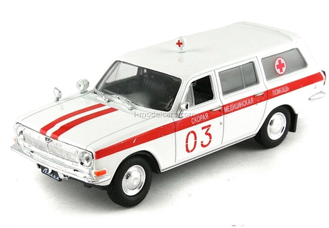 GAZ-24-03 Volga ASMP Ambulance USSR 1:43 DeAgostini Service Vehicle #15