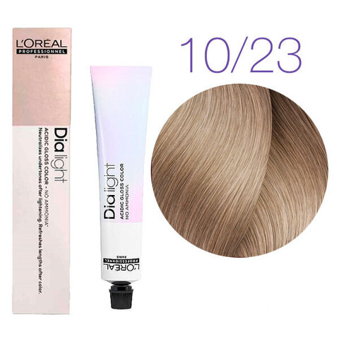 L'Oreal Professionnel Dia light 10.23 (Молочный коктейль жемчужно-золотистый) - Краска для волос