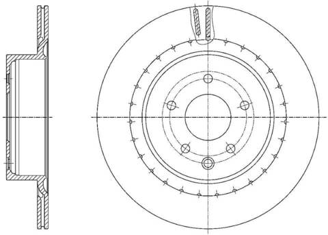 Диск тормозной вентилируемый G-brake  GR-20799