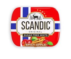 Конфеты Scandic - Пряное яблоко (шоу-бокс 18 шт.)