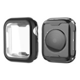 Силиконовый чехол 360 Gloss Case для Apple Watch 42 мм (Черный)