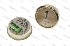 Кнопка (кнопочный модуль) EA2406S-D-W "1 этаж", круглая, белая динамическая подсветка, Брайль