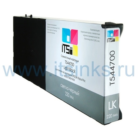 Картридж для Epson 4000/7600/9600 C13T544700 Light Black 220 мл