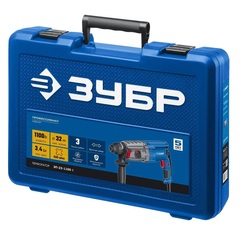 ЗУБР 32 мм, 1100 Вт, перфоратор SDS Plus, Профессионал (ЗП-32-1100 К)