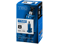 ЗУБР 8 т, 228 - 459 мм, бутылочный гидравлический домкрат, Профессионал (43060-8)