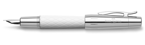 Перьевая ручка Faber-Castell E-motion Resin Rhombus White перо M